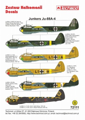 72111 JUNKERS Ju-88A-4 - 1941-42