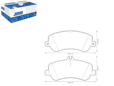 JURID SET PADS BRAKE 54204820 5420632 - milautoparts-fr.ukrlive.com