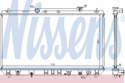 РАДИАТОР ВОДЫ NISSENS 646991