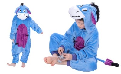 PIŻAMA DLA DZIECI DRES OSIOŁ OSIOŁEK KIGURUMI 130