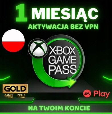 XBOX GAME PASS ULTIMATE 30 DNI LIVE GOLD KLUCZ KOD POLSKA 24/7
