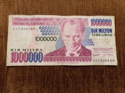 C369.TURCJA 1 000 000 LIRA