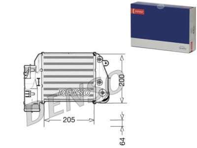 Інтеркулер права audi a6 3.0d 03.05-08.11 denso фото №1