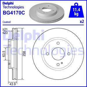 DISCO DE FRENADO BG4170C  