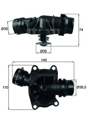 TERMOSTATO BMW 88C E39/46 2,5D/3,0D TI23388  