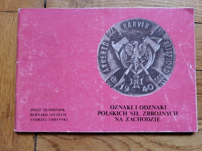 Dembiniok Odznaki PSZ extra katalog odznak z autografem autora