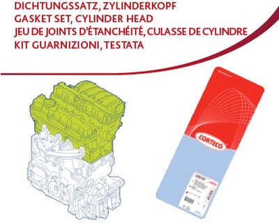 КОМПЛЕКТ ПРОКЛАДОК ГОЛОВКИ CITROEN SAXO 1.6 VTS 96-03