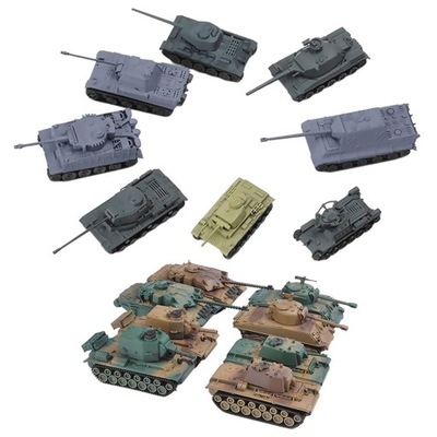 16 sztuk w skali 1:72 zmontuj zestawy czołgów DIY bitwa