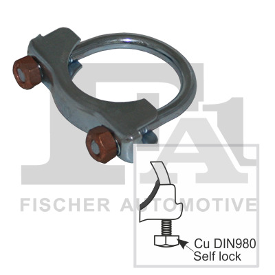 ХОМУТ ТРУБЫ ВЫПУСКНОЙ FORD/FIAT/OPEL 57MM