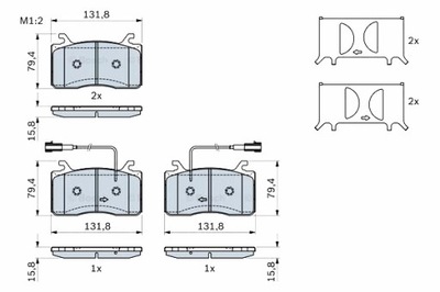 Тормозные колодки тормозные перед alfa romeo giulia stelvio 2.0 2.2d 2.9 08.16- фото №1