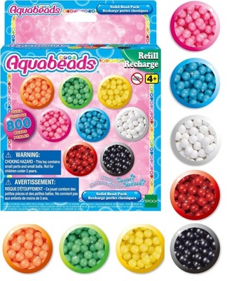 AQUABEADS koraliki na wodę zestaw 800 sztuk LITYCH KORALIKÓW 31517