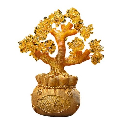 Chiński Nowy Rok Drzewka pieniędzy Blat Drzewa na szczęście Sztuczne Bonsai L StyleC