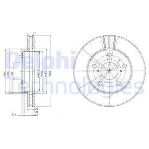 DISCO DE FRENADO DELPHI BG3355  