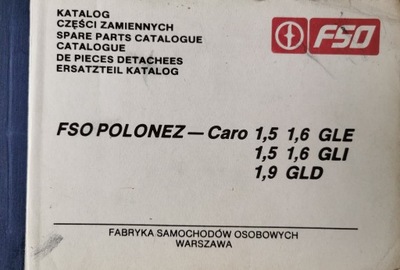 Polonez Caro Katalog części zamiennych