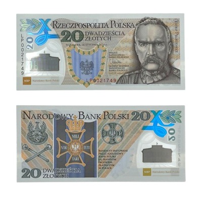 Banknot UNC - 2014 - 20 ZŁ - 100. rocznica utworzenia Legionów Polskich