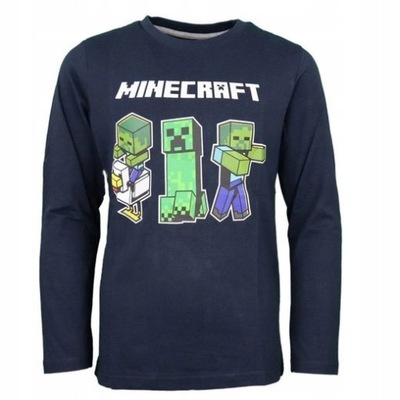 MINECRAFT CREEPER Koszulka bluzka 140 10 lat