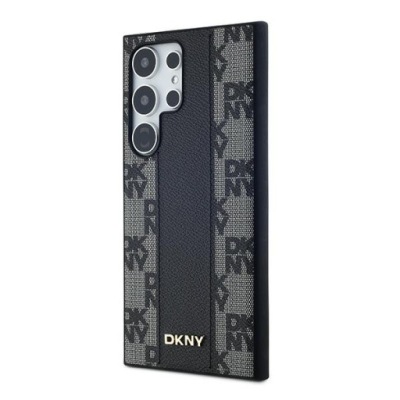 Etui DKNY Leather Checkered Mono Pattern MagSafe na Samsung Galaxy S24 Ultr
