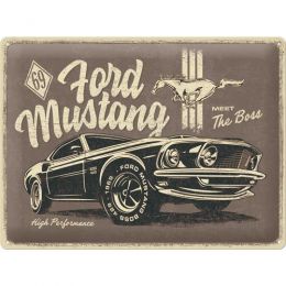 PLACA SZYLD FORD MUSTANG THE BOSS 429 1969 30X40  