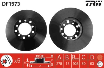 DISCO MERCEDES /8 W114 W115 CUPÉ C123 CLASE S  