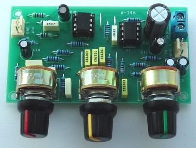 A-146 przedwzmacniacz stereo zasilany z 12V