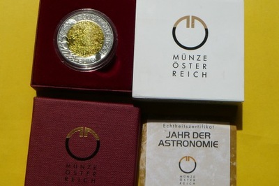 25 EURO AUSTRIA 2009 MIĘDZYNARODOWY ROK ASTRONOMII