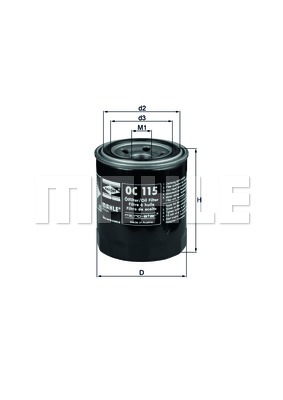Oc115 knecht - фильтр масла / opel фото №1