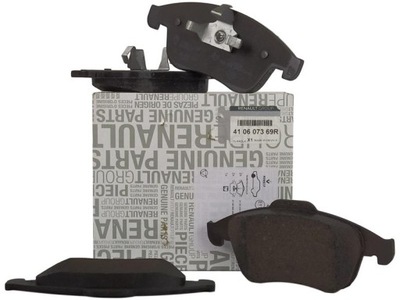 Oryg тормозные колодки перед renault megane iii scenic iii 410607369r фото №1