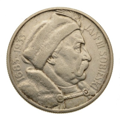 10 złotych 1933 r. - Jan III Sobieski - Stan 3+