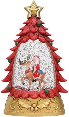 Świąteczna latarnia ze śnieżną kulą Latarnia świąteczna Dekoracja