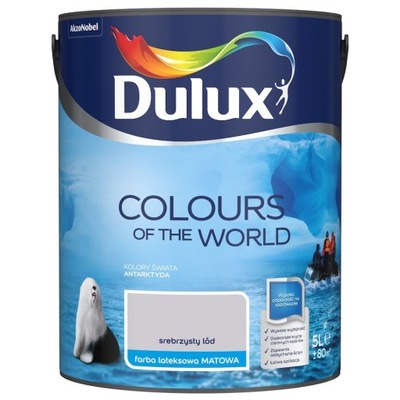 DULUX Kolory świata Farba SREBRZYSTY LÓD 5l