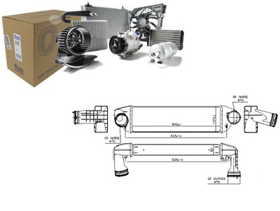 ИНТЕРКУЛЕР BMW X3 E83 2.0D 3.0D 09.05-12.11 NISSENS