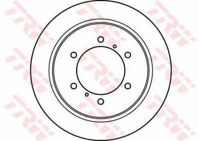 ДИСКИ ТОРМОЗНЫЕ ТОРМОЗНЫЕ ЗАД TRW DF4075