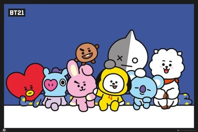 Plakat BT21 dla fanów BTS Mang Cooky 91,5x61 cm