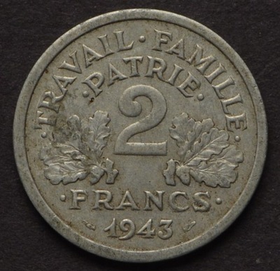 Francja - 2 franki 1943