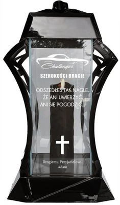 Znicz z GRAFIKĄ AUTA SAMOCHODU dla Przyjaciela Kolegi Dziecka