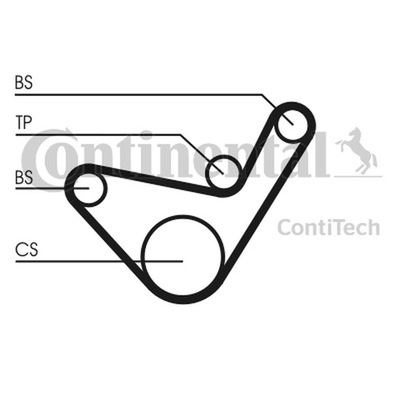 CONTITECH РЕМЕНЬ BALANSU MITSUBISHI 2,5D CT1107