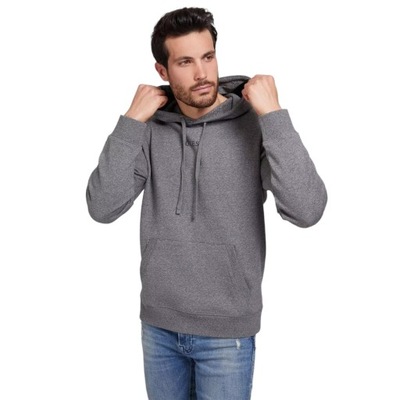 GUESS BLUZA MĘSKA ROY GUESS HOODIE SZARA r.S