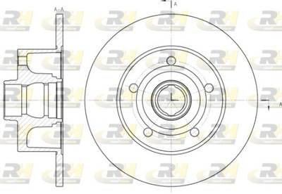 ДИСК ТОРМОЗНОЙ 245X10 P 5-OTW H=83 RH 6431.00