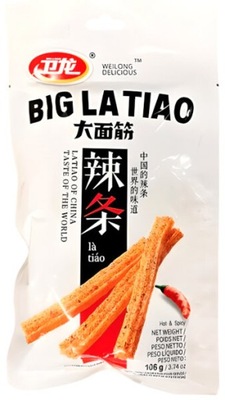 Big La Tiao čínska pikantná desiata Hot & Spicy 106g - Wei-Long