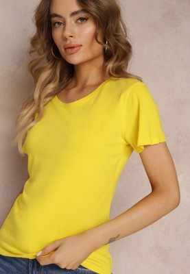 Renee Żółty T-shirt damski XL