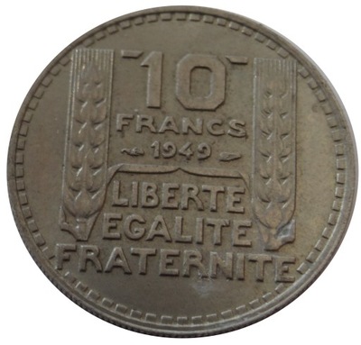 [11077] Francja 10 francs 1949