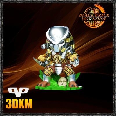 Figurka Predator 3D Print NIEPOMALOWANA od 3DXM Chibi /chi bi/SD Style