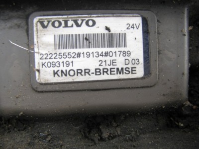 Клапан модулятор ebs volvo fh4 fh5 fm k 093191 22225552 фото №1