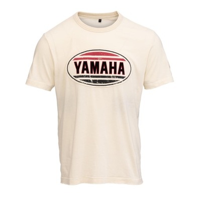 Męski T-shirt Yamaha Faster Sons, beżowy rozm. L
