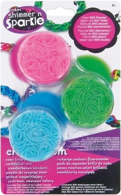 5400szt GUMKI DO BRANSOLETEK LOOM BANDS NEONOWE