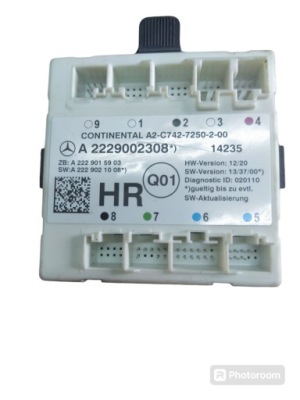 Mercedes s w222 модуль комфорту двері правий задня 2229002308 фото №1