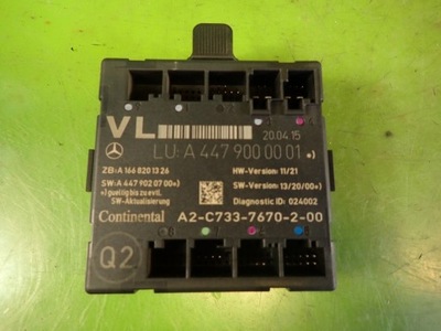 MÓDULO DE PUERTA IZQUIERDO DELANTERO MERCEDES VITO W447 15R A4479000001  