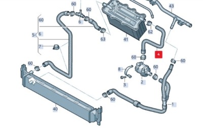 Audi a1 mk1 охлаждающая жидкость шланг 6c0121063 original фото №1