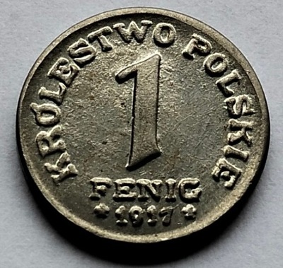 1 FENIG 1917 KRÓLESTWO POLSKIE - POLSKA - KOPIA