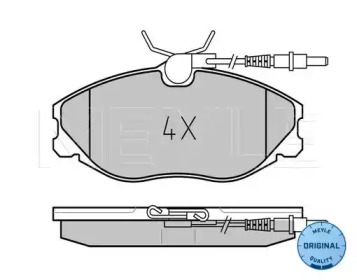 КОЛОДКИ ТОРМОЗНЫЕ PEUGEOT CITROËN MEYLE